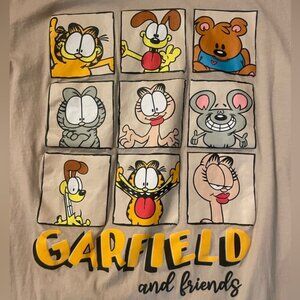 Garfield and Friends Short Sleeve Crewneck T Shirt
